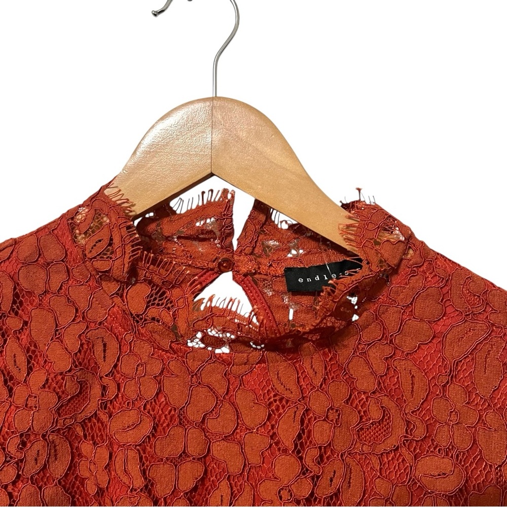 Revolve Endless Rose Cut Back Lace Detailed Bodysuit Size XS New - Picture 9 of 13